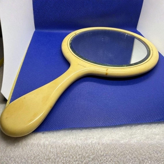 Vintage Art Deco Celluloid Hand Mirror