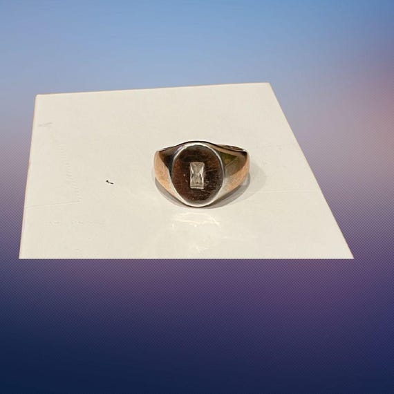 Gold Over Sterling Silver Solitaire Ring