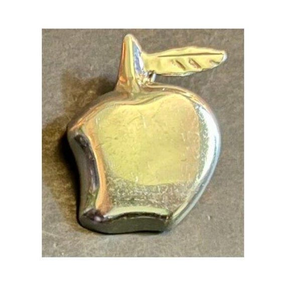Vintage 925 Sterling Silver Apple Pendant and Brooch