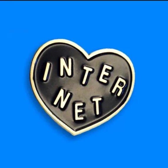 Tumblr Net Neutrality Internet Enamel Pin circa 2015
