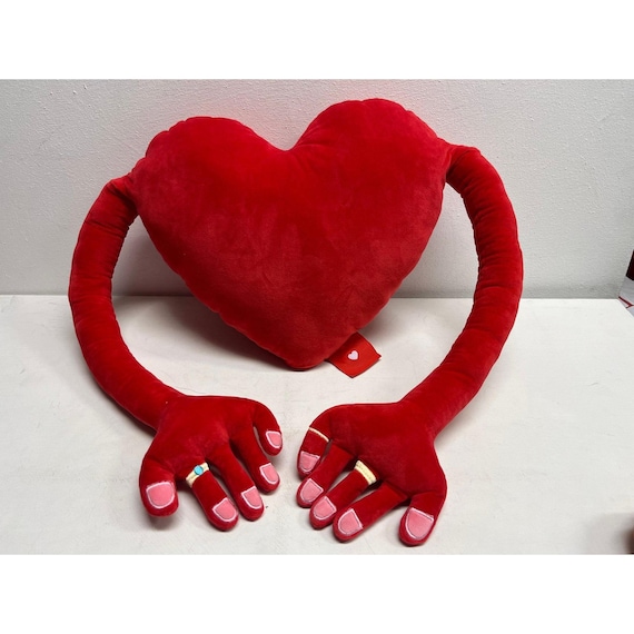 CJ Hendry x Tony’s Chocolonely Heart Pillow with Arms Red Velvet