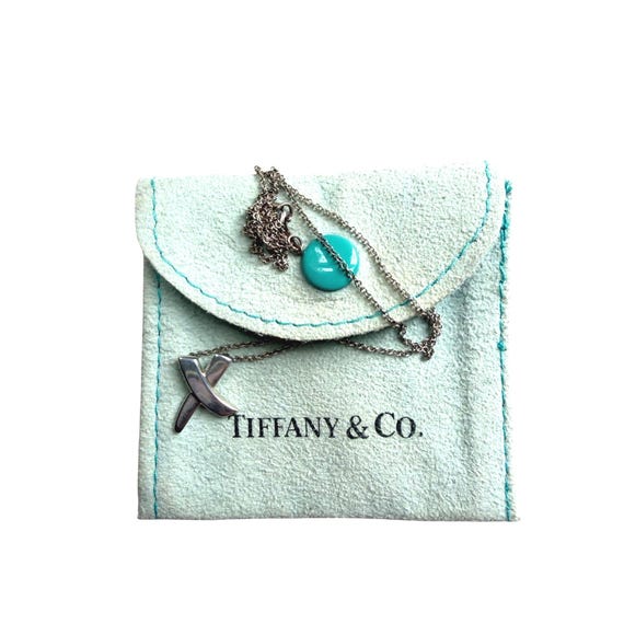Tiffany & Co. Paloma Picasso Sterling Silver X Kiss Graffiti Pendant Necklace