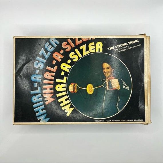 Rare Vintage Whirl A Sizer Exercise Toy Equipment