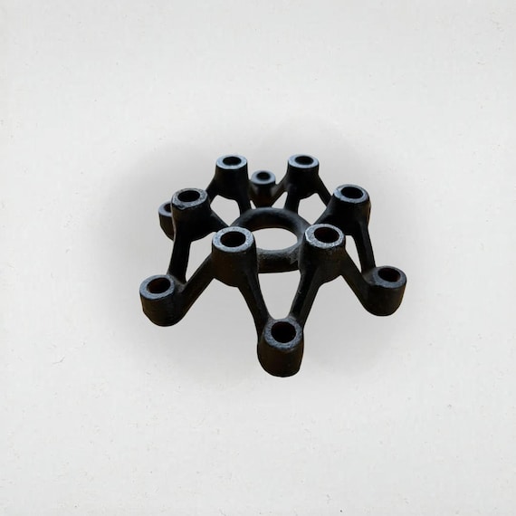 Vintage Hallmark Cast Iron Spider Starburst Candle Holder