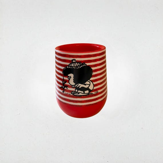 Vintage Mafalda Plastic Mate Cup by Quino