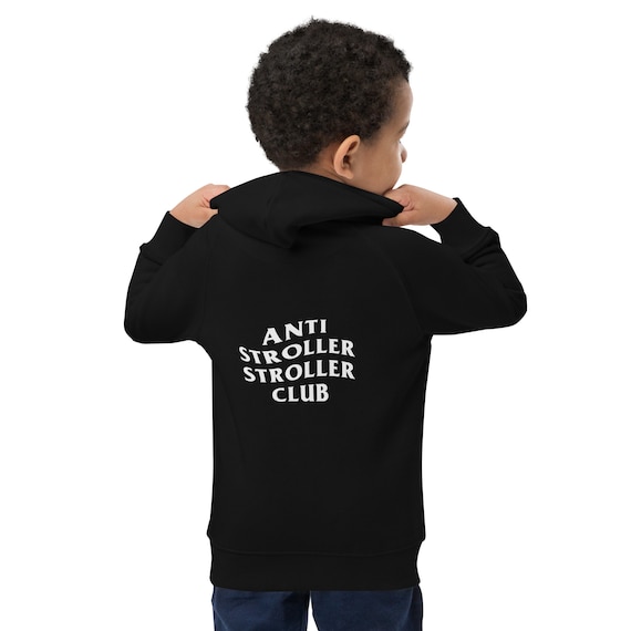 kids eco hoodie in black