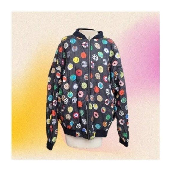 Vintage 1990 Nicole Miller Collectors Bomber Jacket Size L