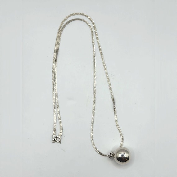Sterling Silver Harmony Ball Pendant Necklace