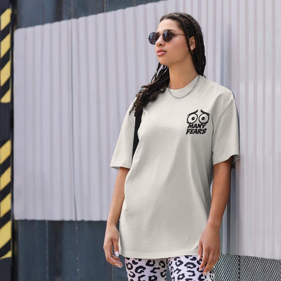 Many Fears Unisex Oversized Faded T-Shirt