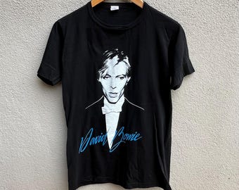 Vintage rare 80s DAVID BOWIE tee / new wave / post punk / vintage band