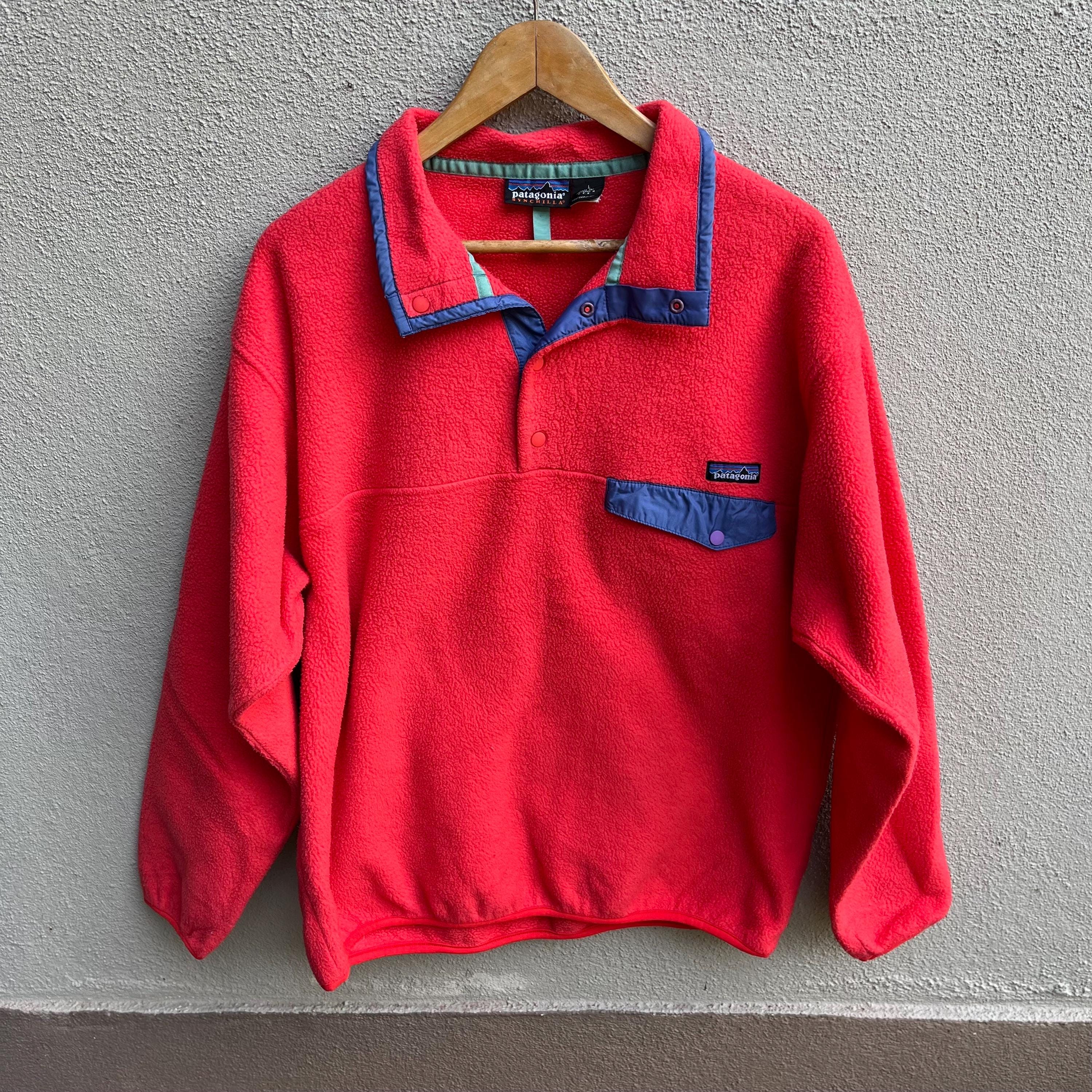 Patagonia red fleece - Etsy 日本