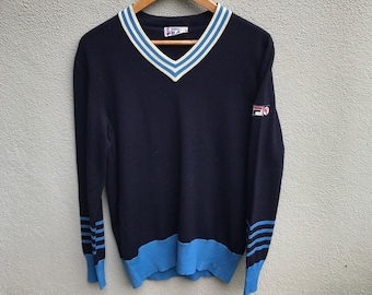 Vintage 1980s Fila BJ Bjorn Borg Track Jacket - 80s Fila Zip