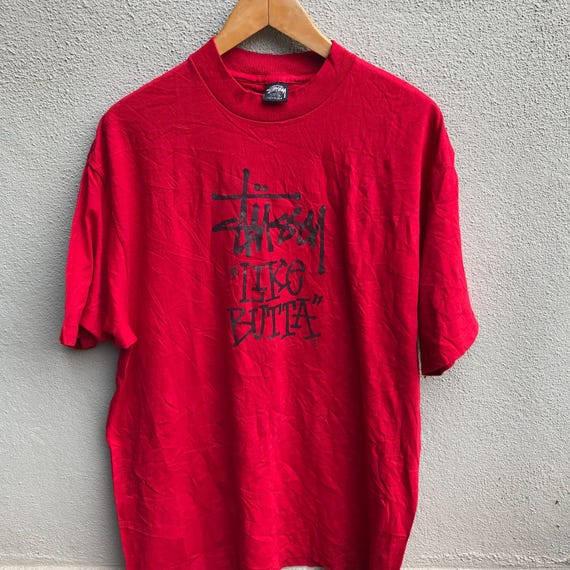 80's OLD STUSSY LIKE BUTTA TEE Tシャツ XL MADE IN USA オールドステューシー 黒タグ VINTAGE OLD STUSSY LIKE BUTTA 80s | eBay