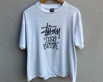 Vintage Rare 80s STUSSY Usa Like Butta Tee / Old Stussy