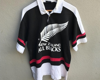 Vintage 90s Canterbury of New Zealand Ugly Colour Block Rugby