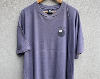 Vintage Rare 80s STUSSY Usa 8 Ball Tee / Streetwear / Old Stussy