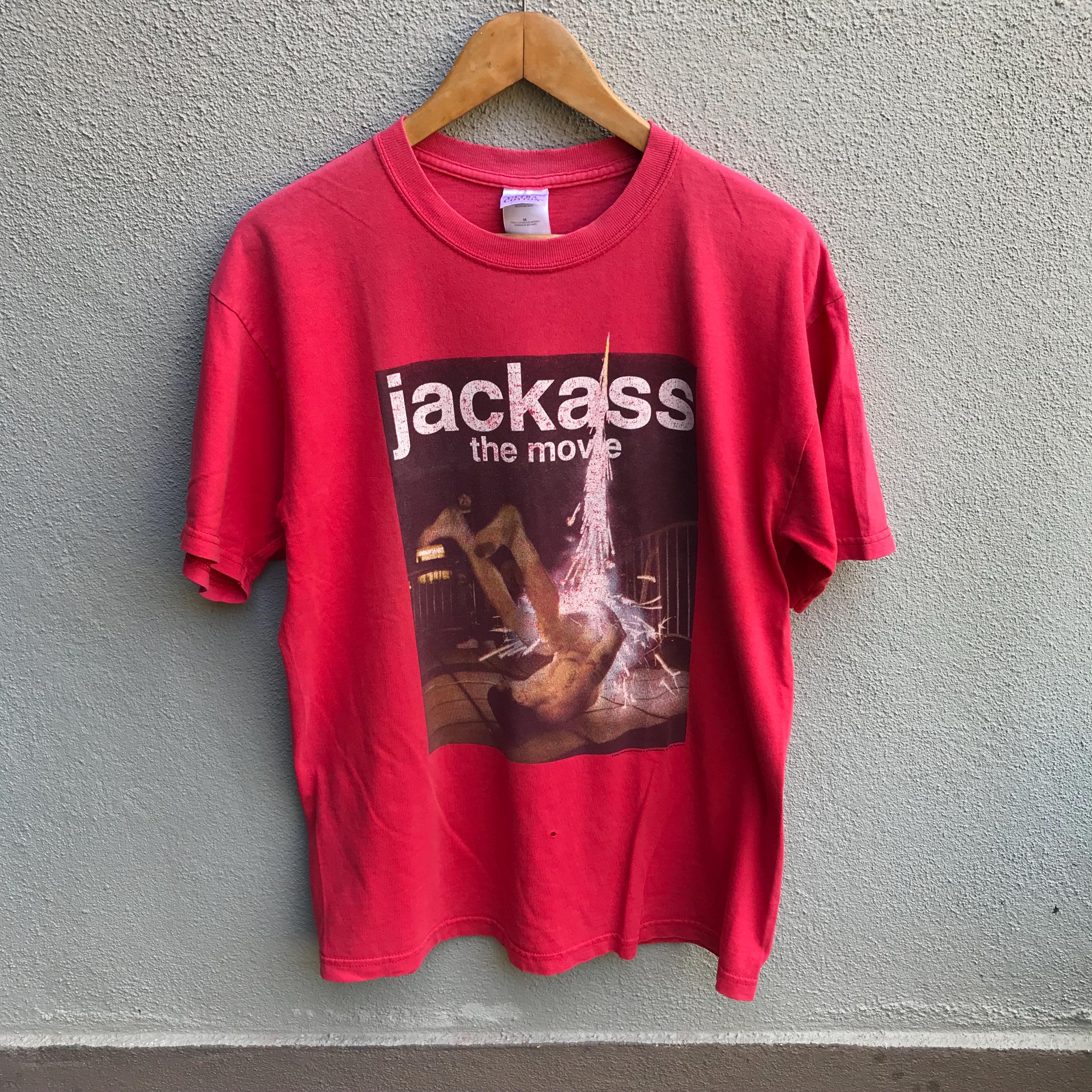 Vintage 00s JACKASS Mtv Tee / Black Comedy / Humour / Stunt Show