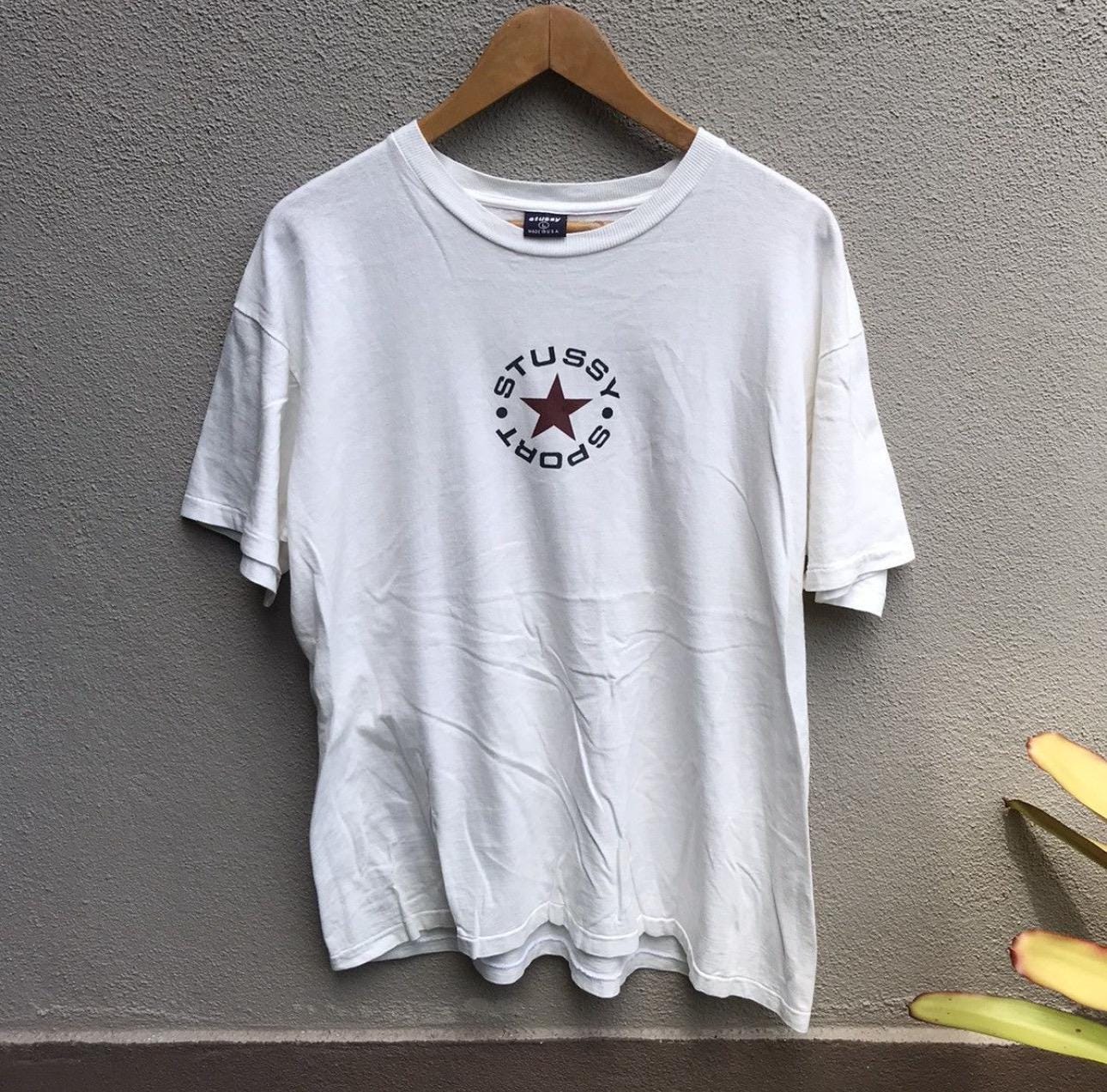 Vintage 90s STUSSY Sport Usa Tee Old Skate Surf - Etsy
