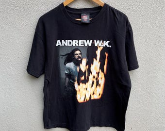 Vintage ANDREW WK band tee / hard rock / metal band / rare graphic / Large
