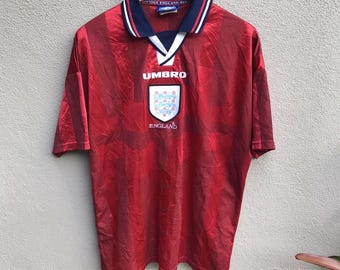 Vintage ENGLAND Auswärtstrikot Umbro / 90er Jahre / Fußballtrikot / Large