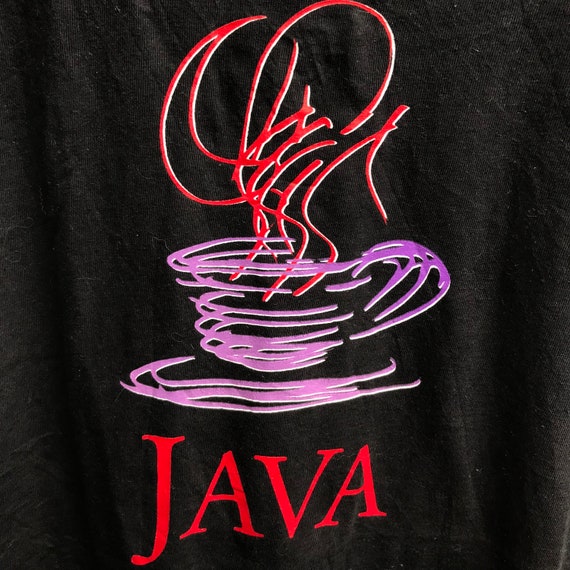 Vintage 90s JAVA software promo tee pc / Extra La… - image 3