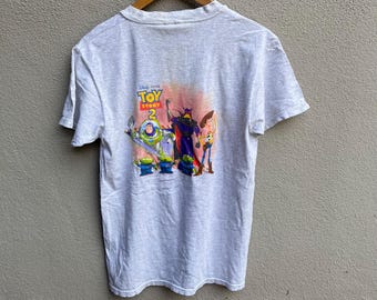 Vintage 90s TOY STORY 2 movie tee promo /  vintage cartoons / nostalgia