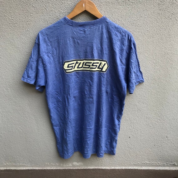 【OLD STUSSY】Stussy Skate Logo Tee Vintage 90s Stussy Usa Skater White T Shirt Medium