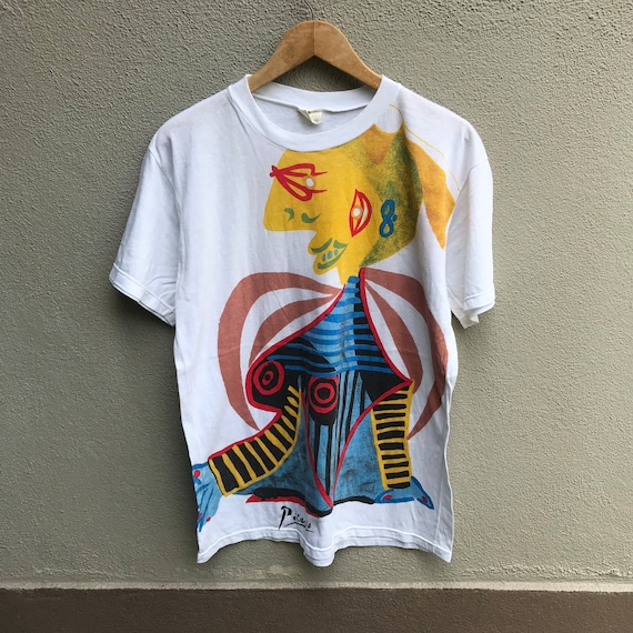 Vintage PICASSO All Over Print Tee Art - Etsy