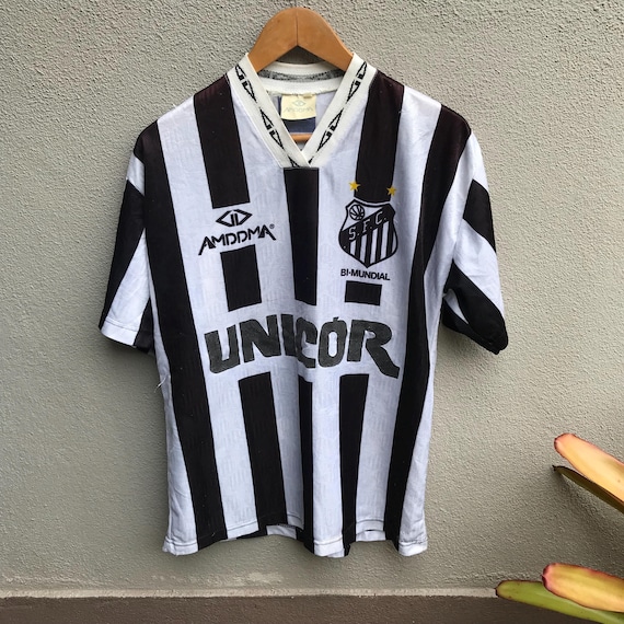 ウェア SANTOS FC  JERSEY 90S DELLERBA Early 90s Santos FC #10 Dell'erba Football Jersey – the