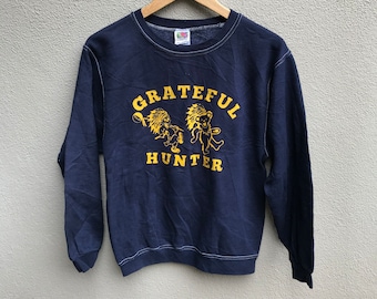 Blusa vintage GRATEFUL DEAD dos anos 90 com gola redonda / pulôver / banda de rock / psicodélico