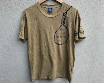 Camiseta vintage con calavera HYSTERIC GLAMOUR / marca japonesa / ropa urbana