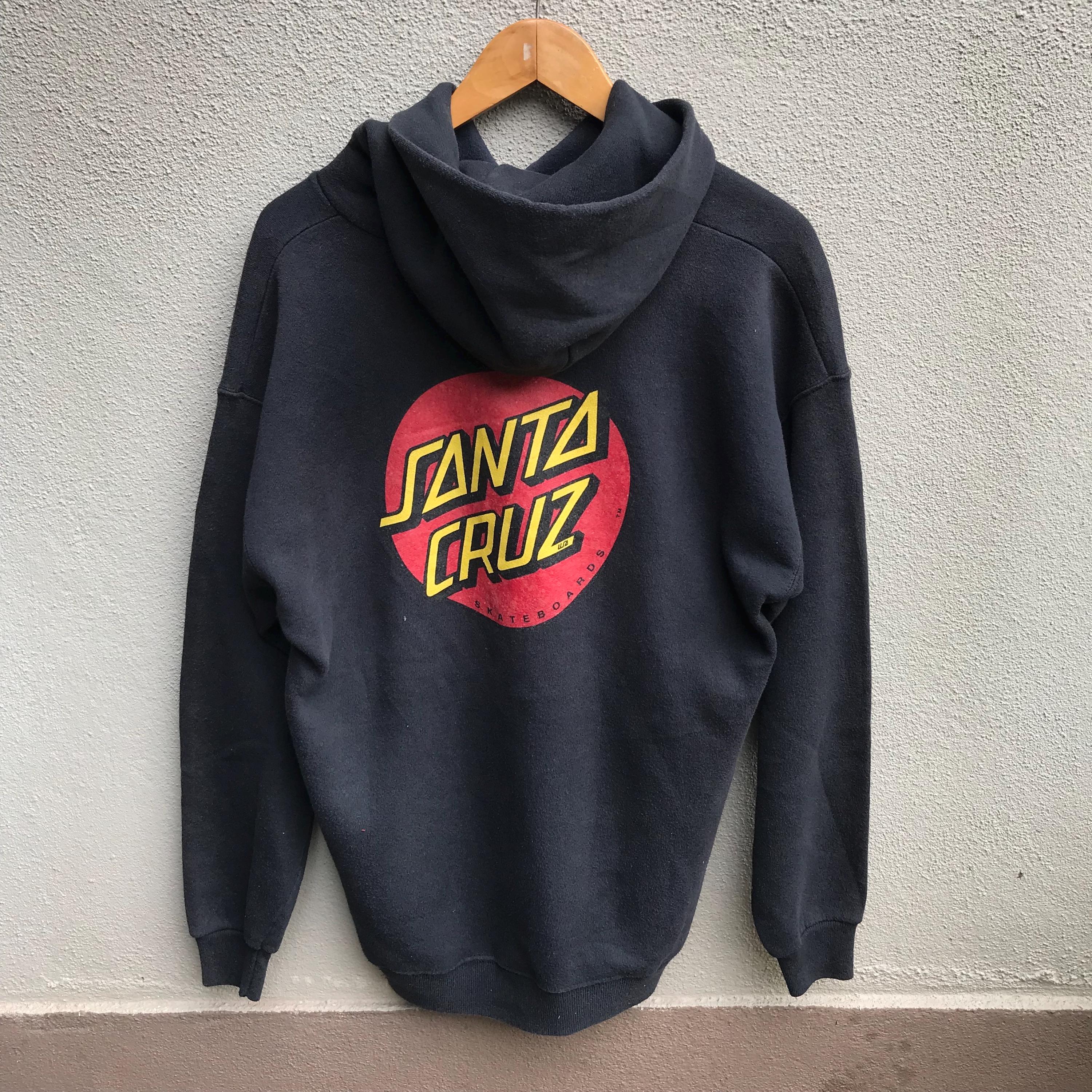 Vintage 90s SANTA CRUZ Usa Skateboards Hoodie Old Skate Surf Vintage 90s SANTA CRUZ Usa Skateboards Hoodie Old Skate Surf