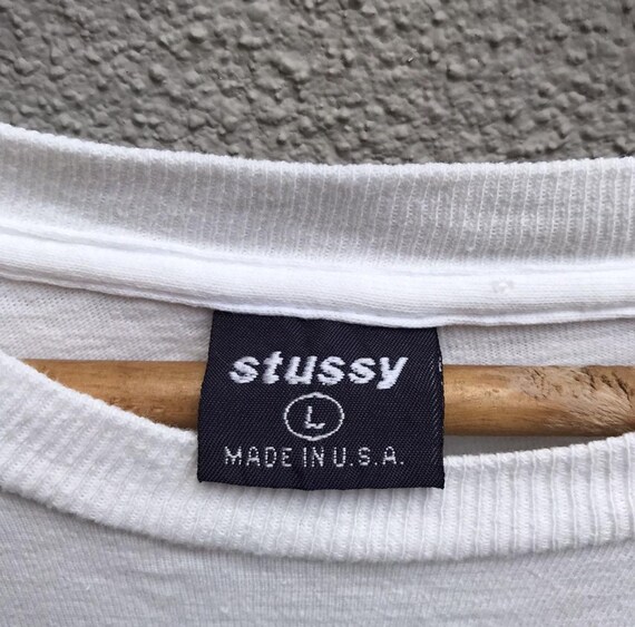 Vintage 90s STUSSY Sport Usa Tee / Surf Skate / Streetwear / Large