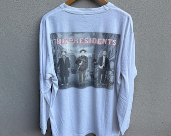 Vintage rare 90s THE PRESIDENTS of the United States of America band tee / rock shirt / PUSA band / Extra Large