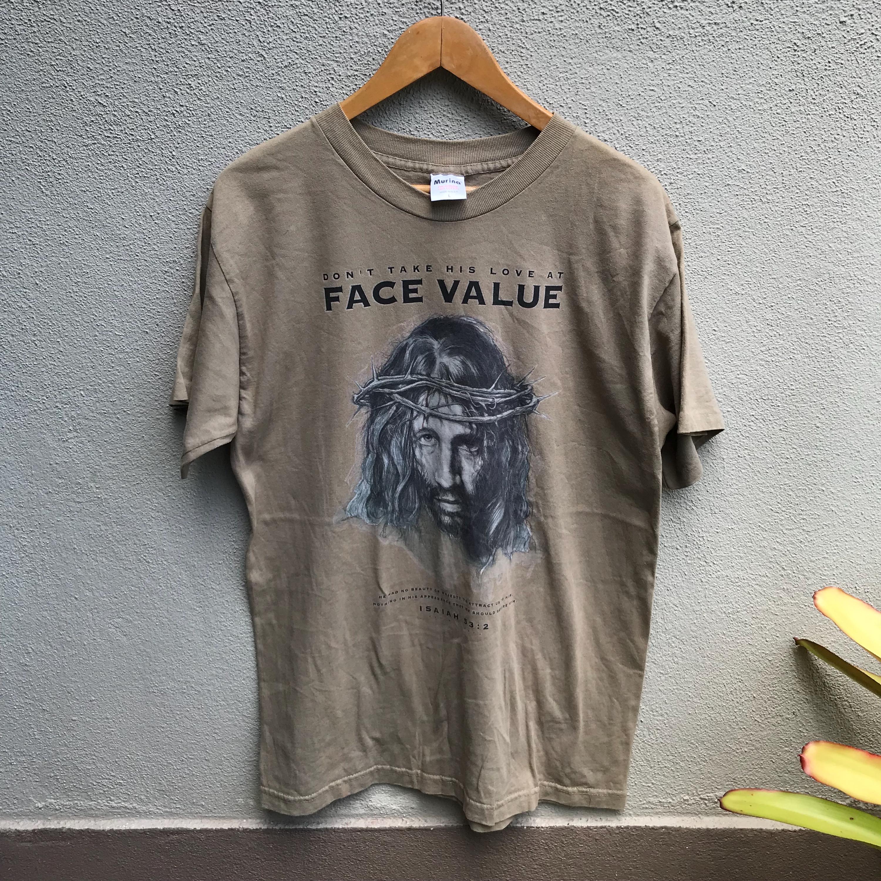 トップス 90s Vintage Jesus \"No Greater Love\" Vintage Made In USA Single Stitch Jesus No Greater Love