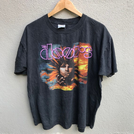 Vintage 90s THE DOORS Band Tee Psychedelic Rock Jim Morrison