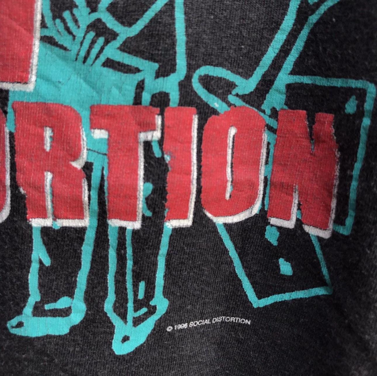 ヴィンテージ 90年代 SOCIAL DISTORTION バンドTシャツ パンクロック 