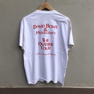 Vintage rare 90s DAVID BOWIE and MORRISSEY tee Twix promo / new wave / post punk