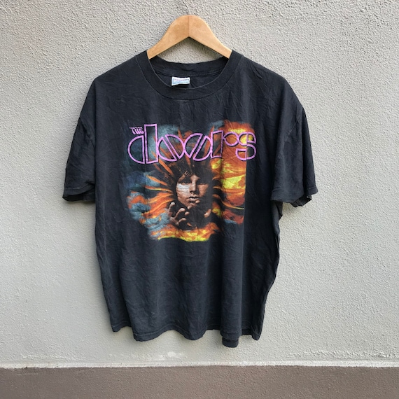 Vintage 90s THE DOORS Band Tee Psychedelic Rock Jim Morrison