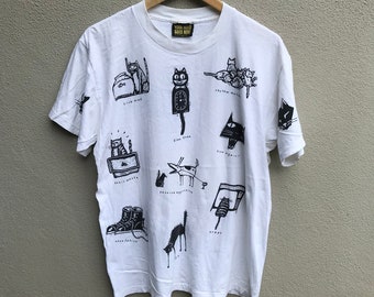 Vintage 90s HERB RITTS Fred With Tires SHIRT Art Photography Man