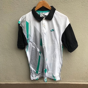 Vintage 90s NIKE challenge court tennis agassi polo shirt
