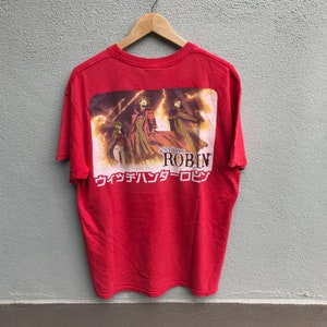Camiseta vintage do anime/mangá WITCH HUNTER ROBIN / hellsing / trigun
