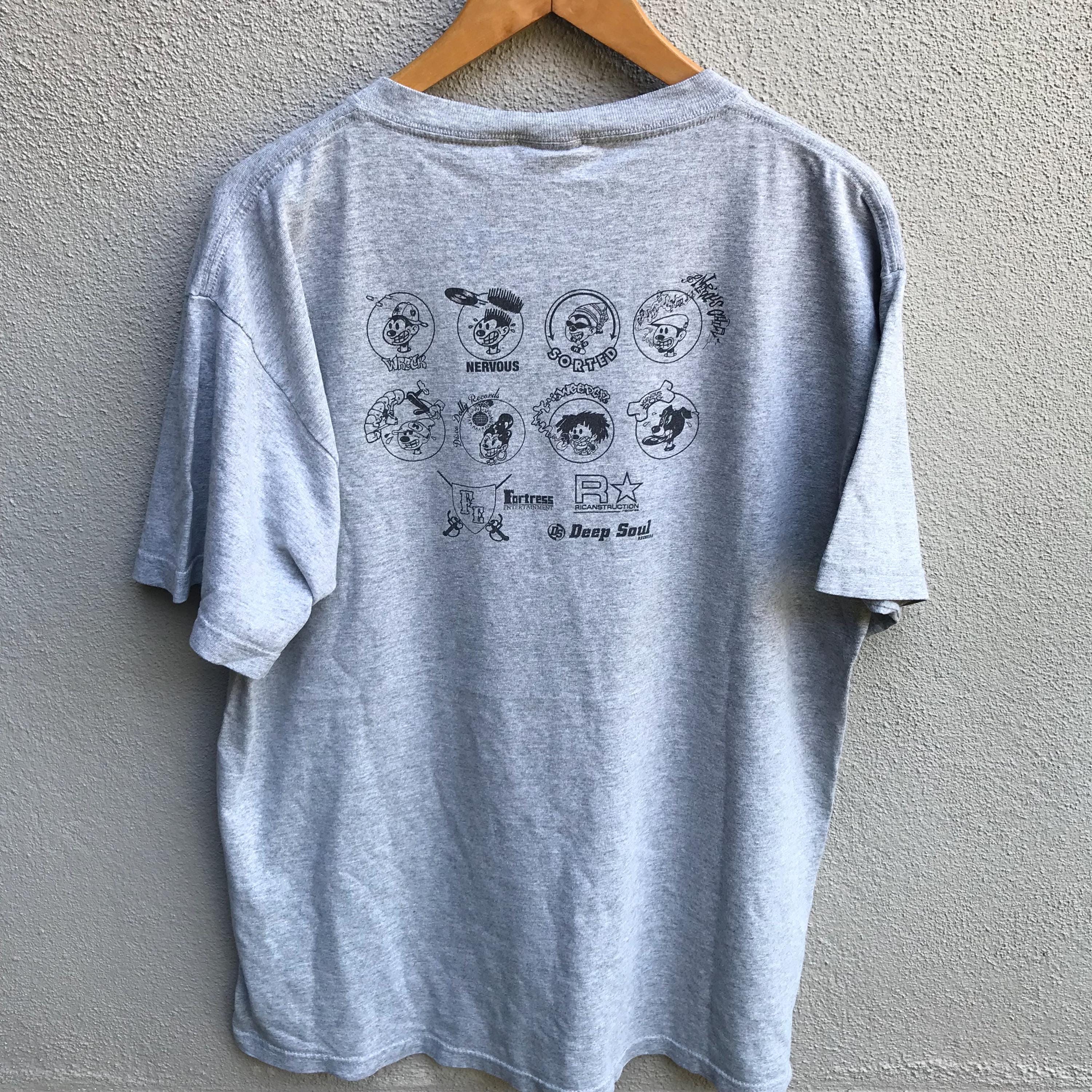 ヴィンテージ NERVOUS RECORDS ニューヨーク Tシャツ / DJ トランス 