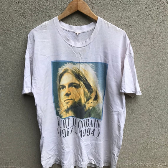 Vintage 90s KURT COBAIN Tee Nirvana Band Grunge - Etsy