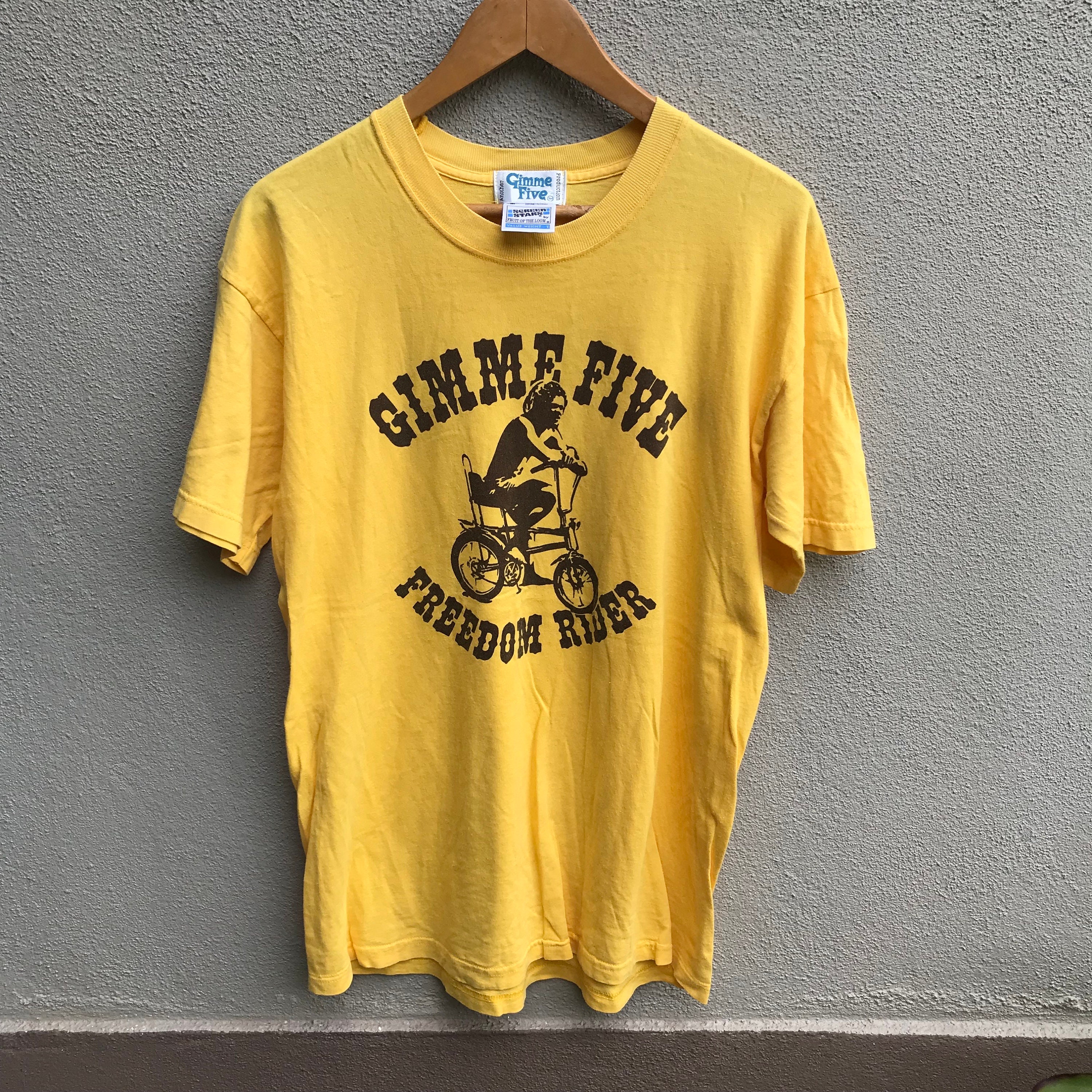 Vintage GIMME FIVE Tee London / Freedom Rider / 90s Streetwear