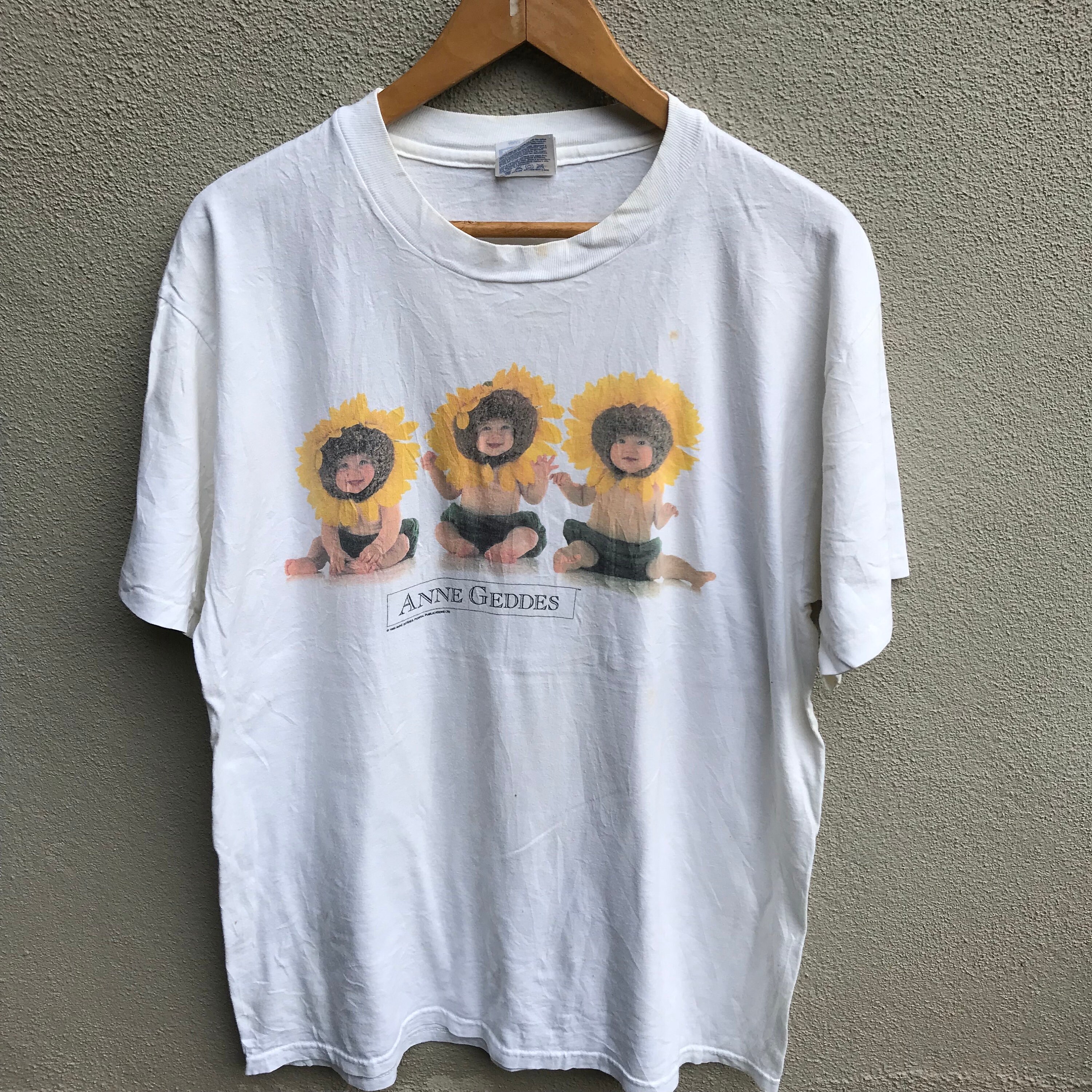 あ*あ様 【入手困難】90s Anne Geddes フォトプリント Tシャツ 90's All Sport ''ANNE GEDDES'' フォトプリントTシャツ 表記(L