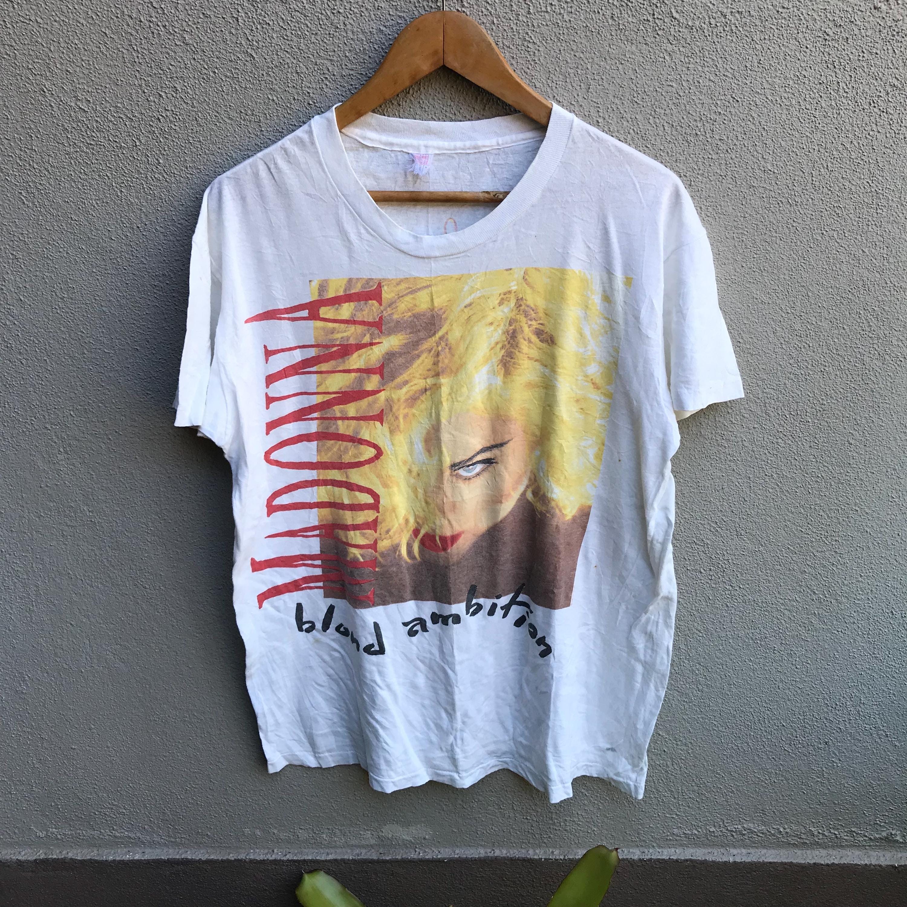 マドンナ blond ambition world tour Tシャツ 90s Vintage Madonna Blond Ambition World Tour 90s T-Shirt Men XL
