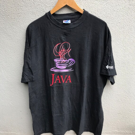 Vintage 90s JAVA software promo tee pc / Extra La… - image 2