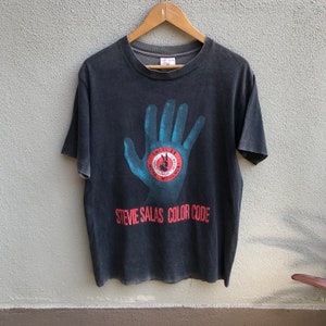 Vintage 90er Jahre STEVIE SALAS Color Code Band Tee / Rock Band / Sunfaded Tee