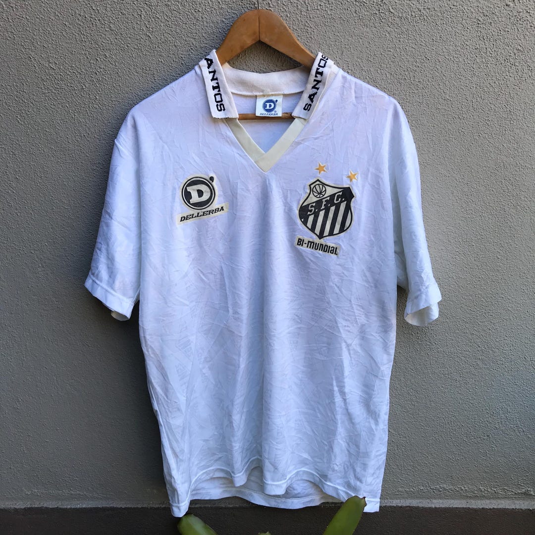 ウェア SANTOS FC  JERSEY 90S DELLERBA Early 90s Santos FC #10 Dell'erba Football Jersey – the
